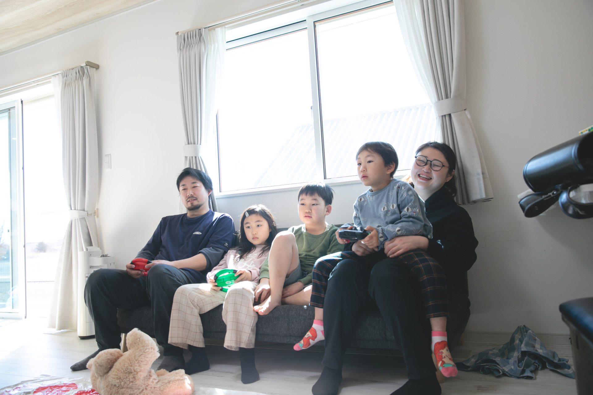 家で遊ぶ