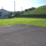 緑に囲まれた赤粉地区の分譲地全景
