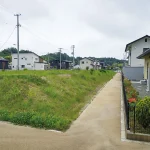 中満地区の整備された区画と周辺環境
